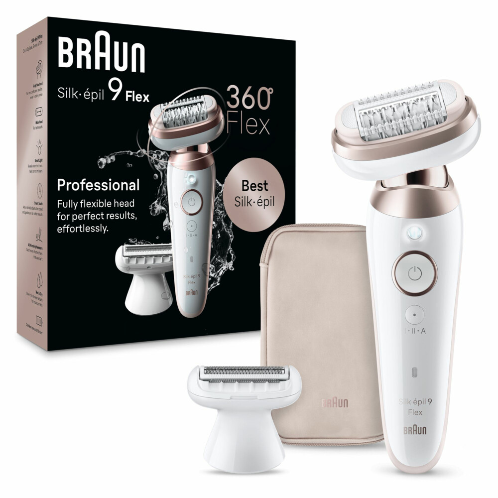 Braun Epilator Silk·épil 9 Flex 9-030 3D Wit/Rose Titan