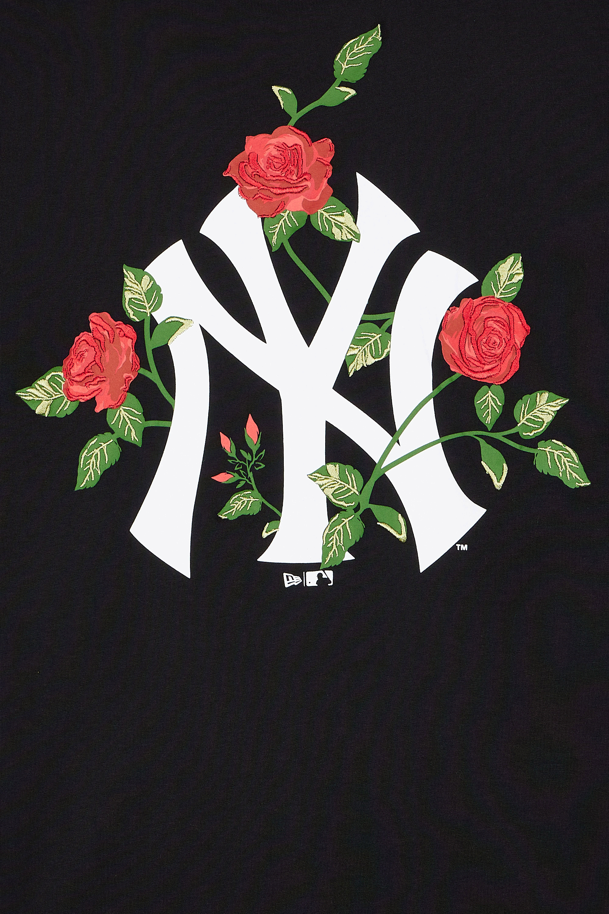 NEW ERA T-SHIRT FLORAL GRAPHIC Noir