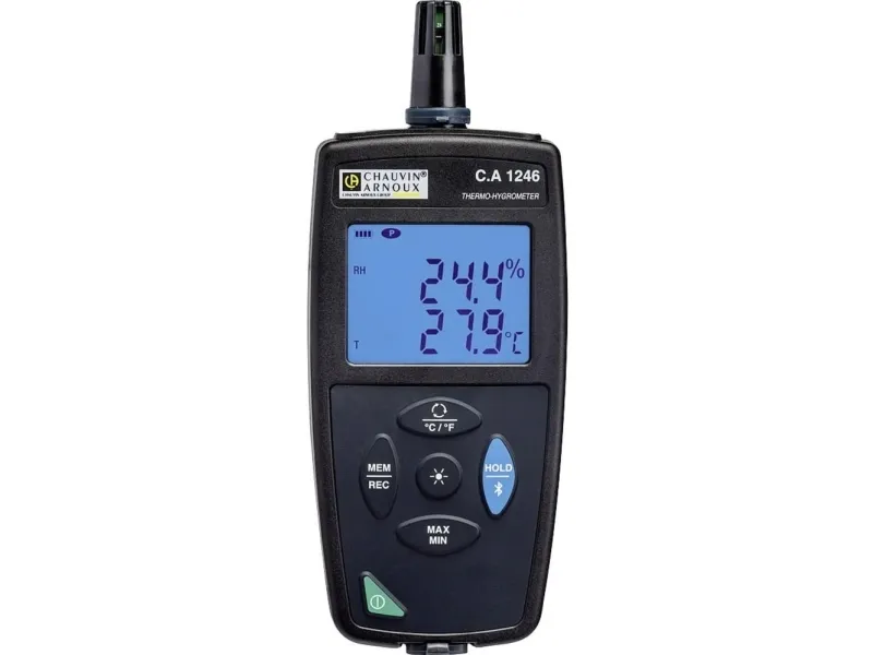Chauvin Arnoux C.A 1246 Luftfugtighedsmåler (hygrometer) 3.0 % rF 98.0 % rF Datalogger og trådløs USB-interface, Dataloggerfunktion,