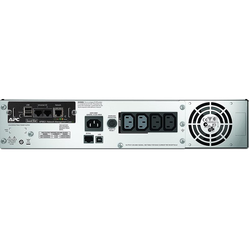 APC Smart-UPS SMT1500RMI2UNC - 4x C13, USB, montable en rack, NMC, 1500VA