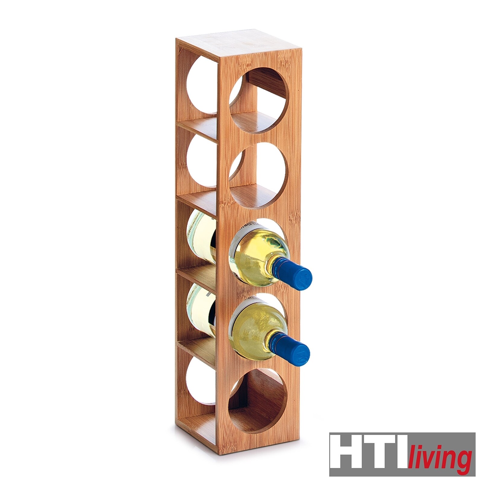 HTI-Living Weinregal für 5 Flaschen Bambus