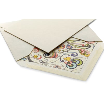 Grußkärtchen Florentiner Papier