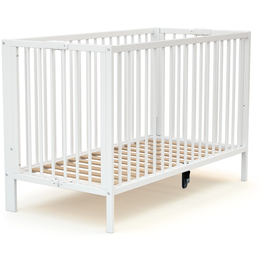 AT4 Babybett klappbar ESSENTIEL weiß 60 x 120 cm