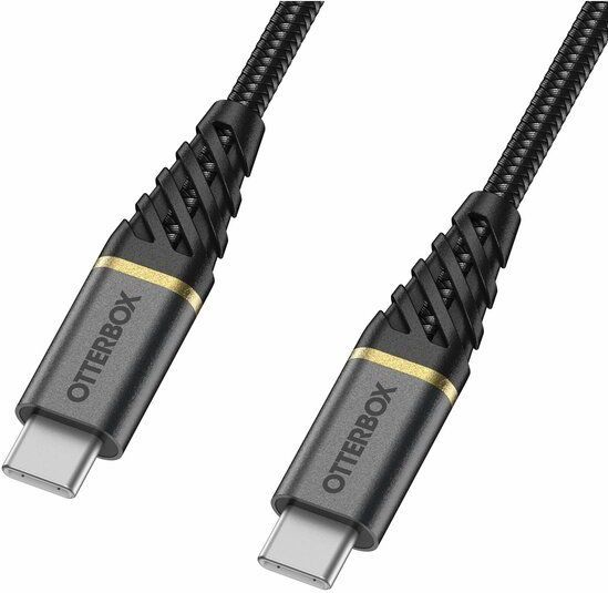 Otterbox Nylon USB-C naar USB-C Kabel 2 Meter - Zwart