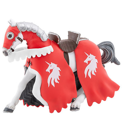 Papo Pferd des Einhornritters m. Speer - H: 14,5 cm