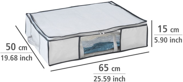 WENKO Unterbettkommode »Vakuum Soft Box M« integrierte Vakuum-Tasche & Blitzventil, bis zu 75 % Platzersparnis