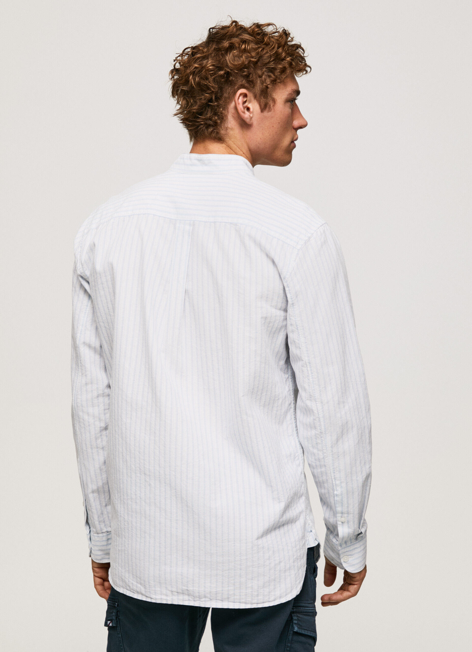 Camisa Oxford Leyton Fit Regular - azul ozzy
