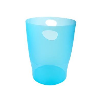 Exacompta Ecobin - Corbeille à papier 15L - turquoise translucide