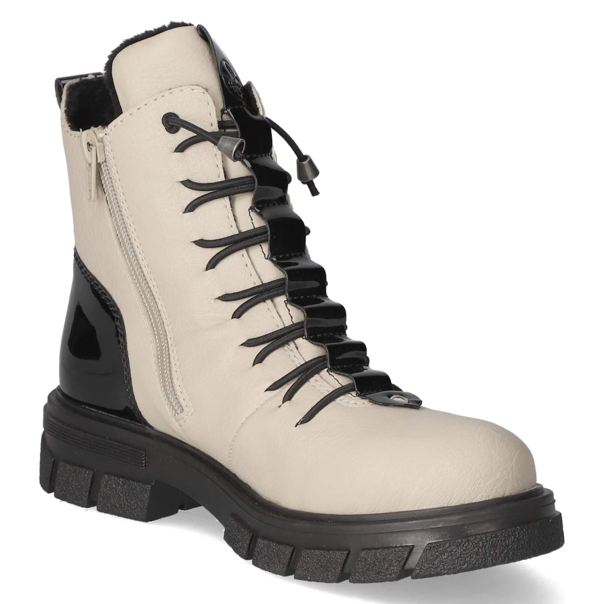 RiekerSchnürstiefeletten - BEIGE