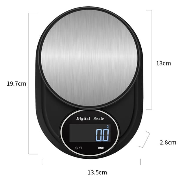 Elektronisk digital vægt 5kg/0,1g