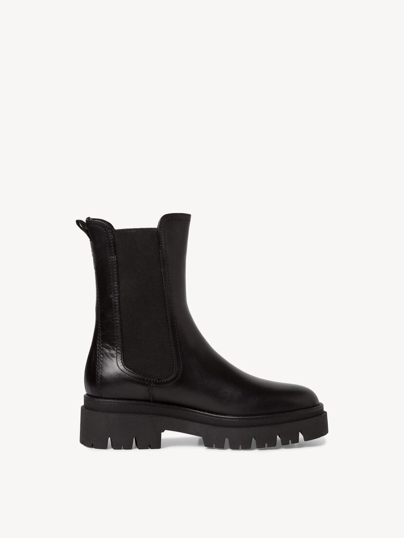 Leren Chelseaboot - zwart