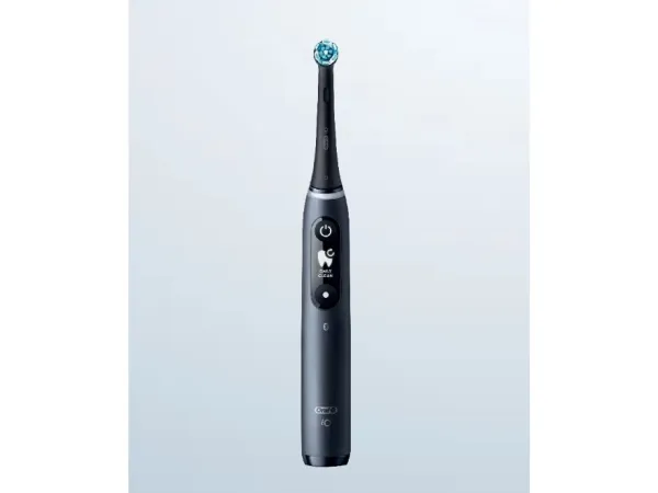 Braun 408482, Voksen, Vibrerende tandbørste, Daglig pleje, Sort, Rund, OLED