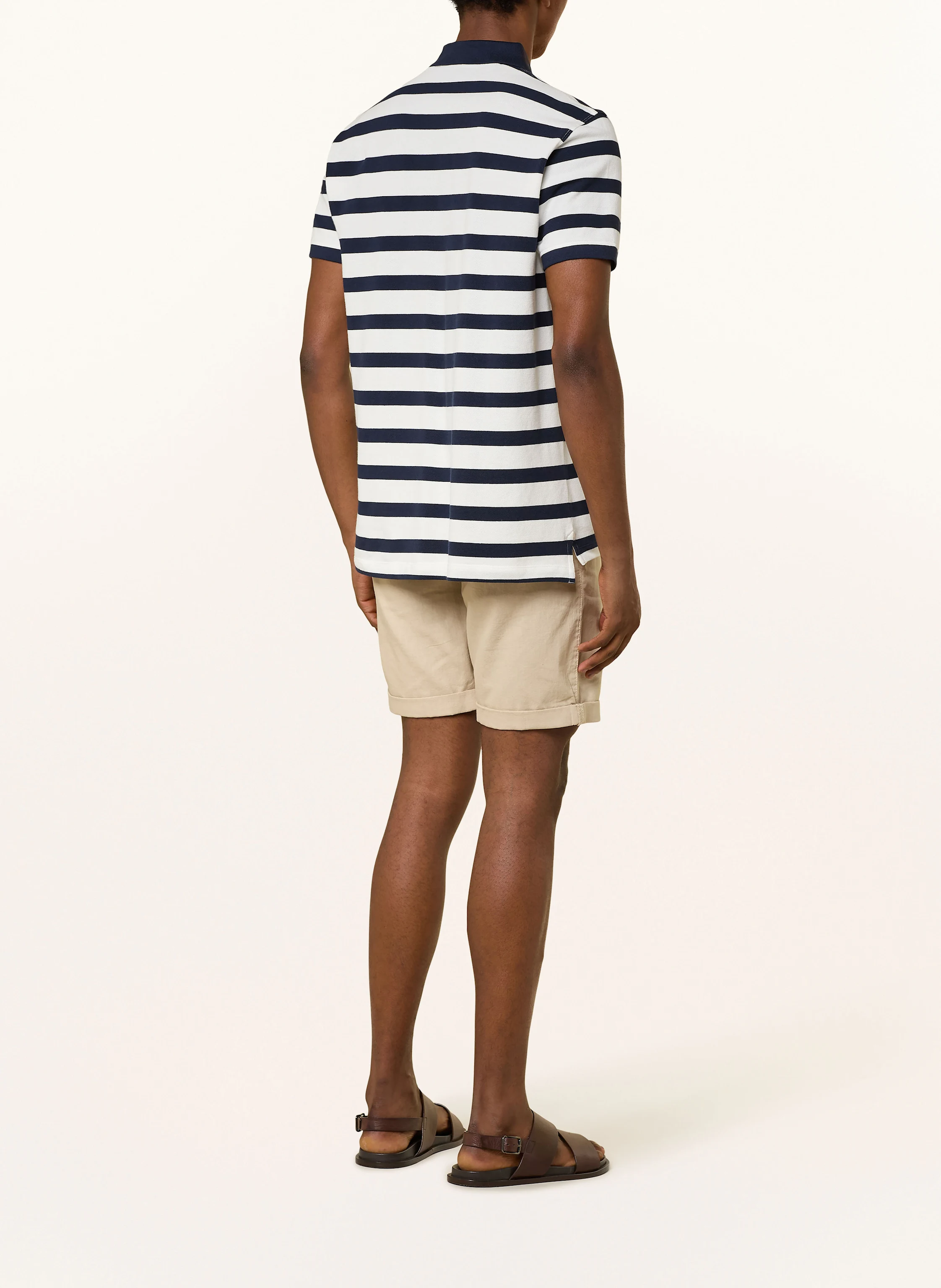 STROKESMAN'S Chinoshorts Slim Fit mit Leinen
