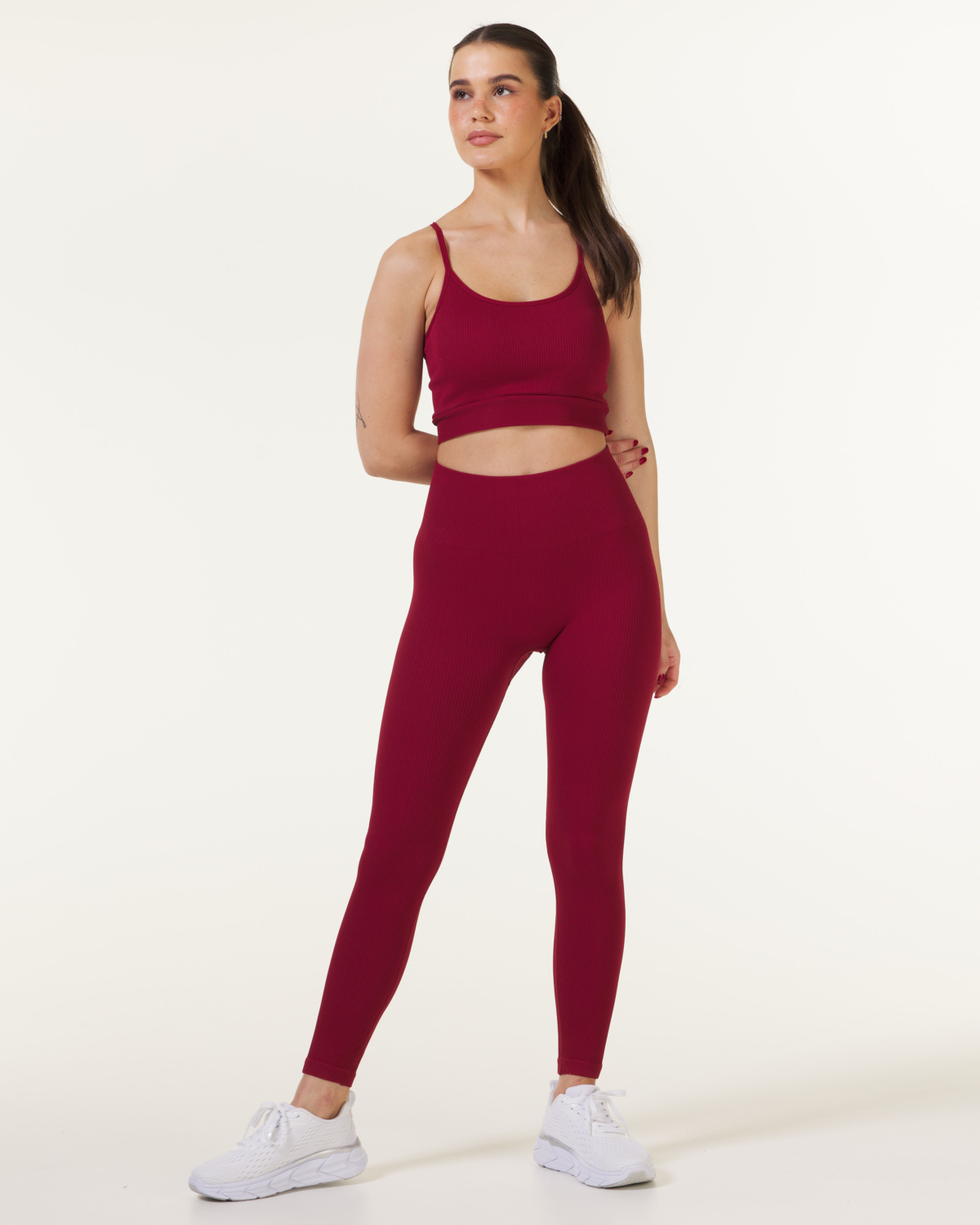 Bumpro 2-PACK Perfect Rib Tights Wine