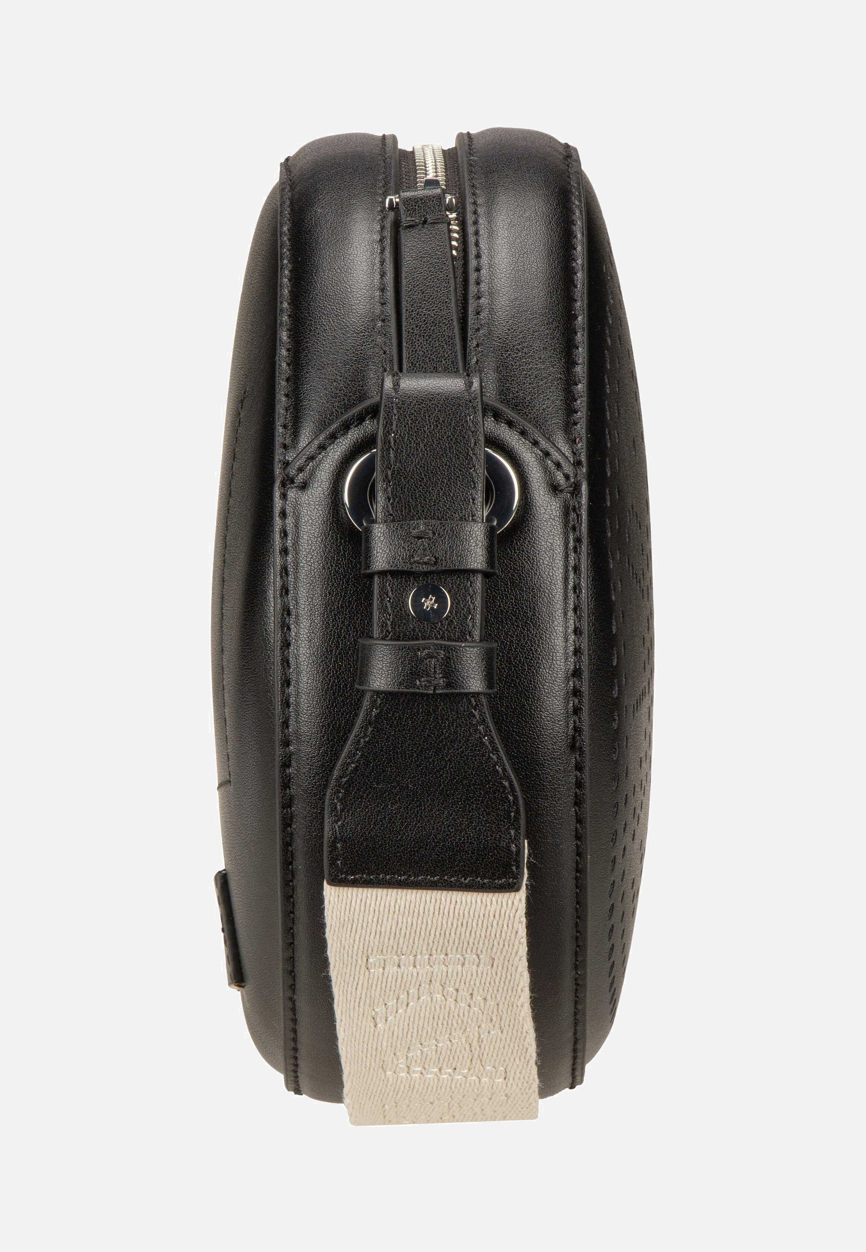 K/Circle Round CB  Perforated Black - Crossbody Bag