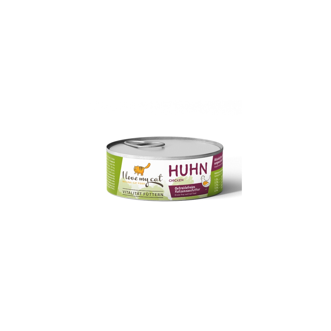 I love my cat Futterset Katzenfutter Nass mit Huhn für übergewichtige Katzen Nahrungsergänzung