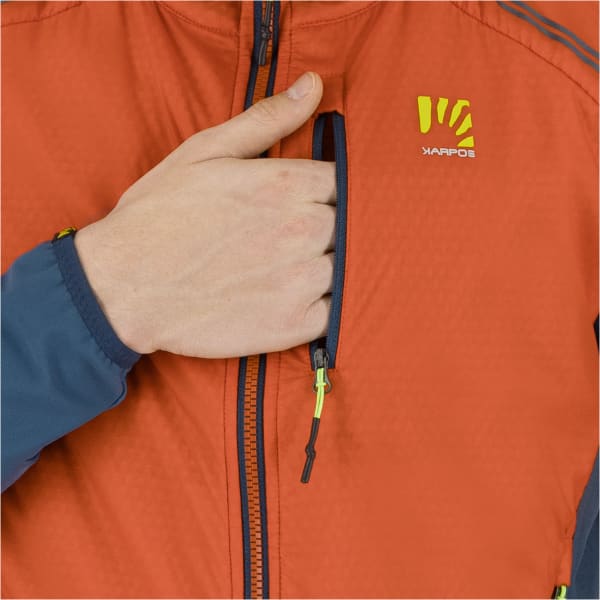 Veste softshell KARPOS ALAGNA PLUS EVO VEST FIERY RED/MIDNIGHT