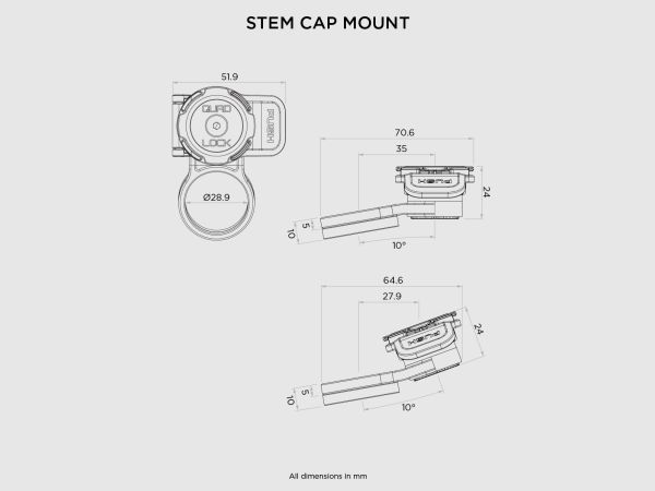 Quad Lock Stem Cap Mount