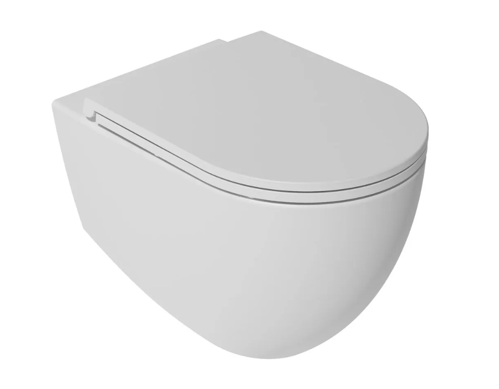 Isvea Durezza met Isvea Infinity randloos toilet wit mat en softclose zitting