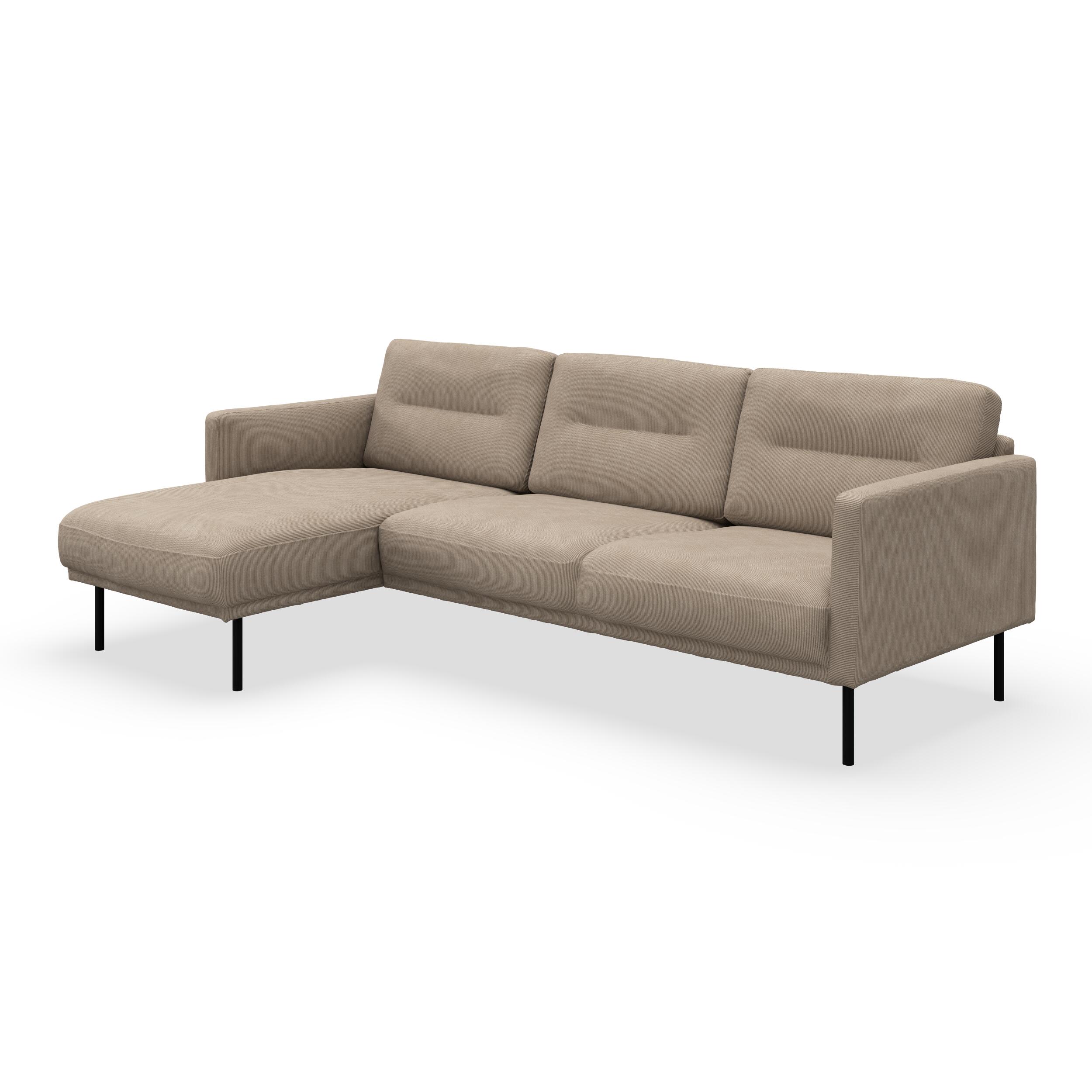 Larvik venstrevendt sofa med chaiselong