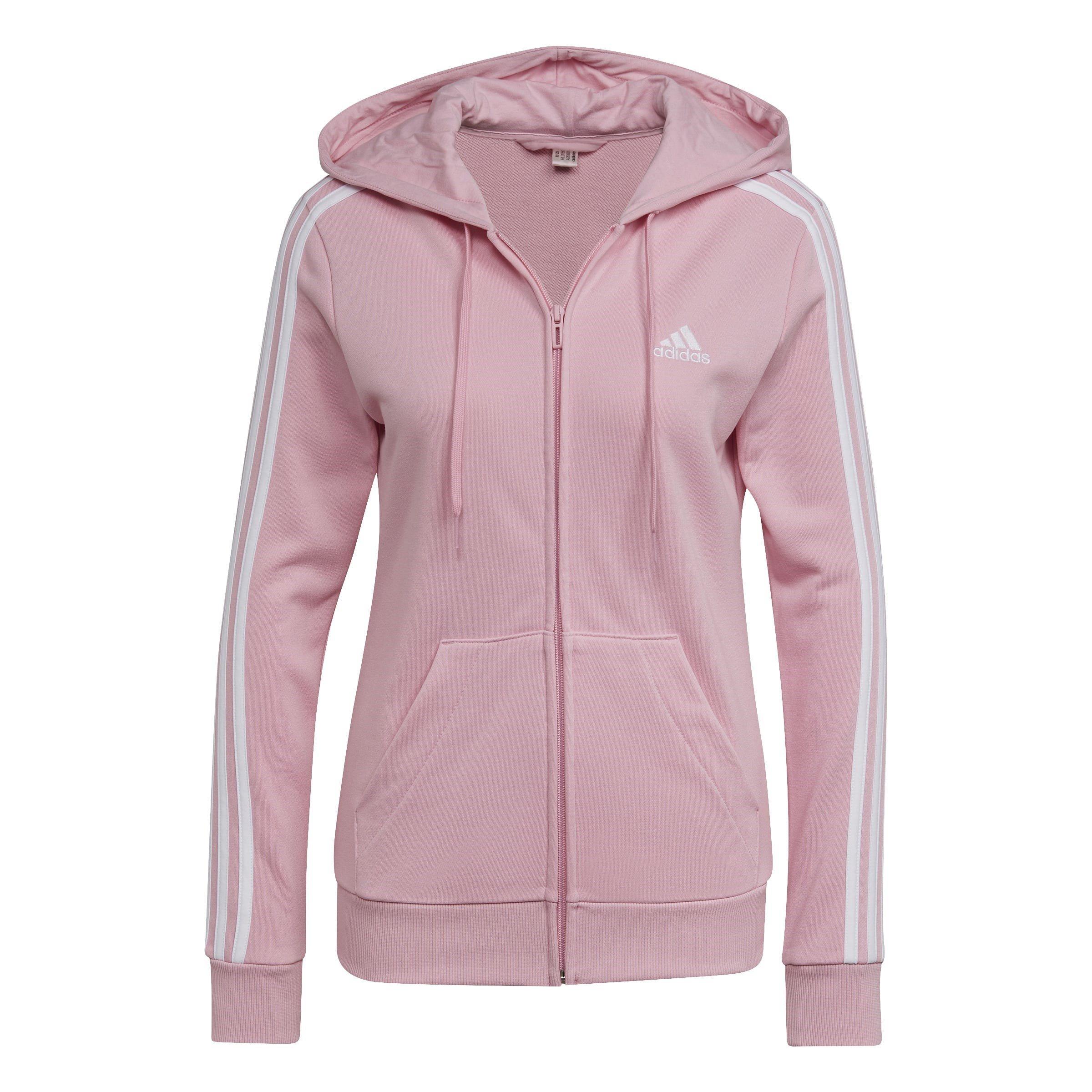 adidas adidas Essentials French Terry 3-Stripes Full-Zip Hoodie Hoody Womens