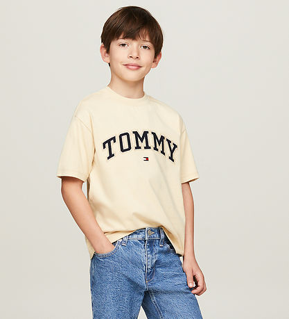 Tommy Hilfiger T-shirt - Varsity Embroidery - Country Ivory