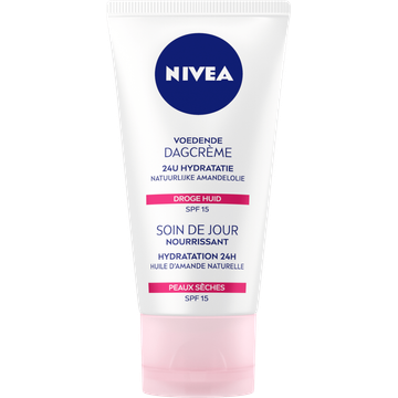 NIVEA Voedende Dagcrème SPF15 - 50ml - Gezichtscreme- Gezichtsverzorging - Met natuurlijke amandelolie  - Droge huid