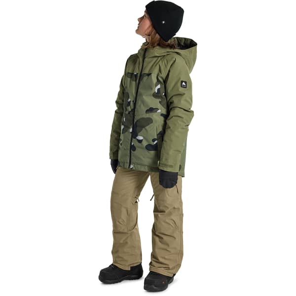 Veste snowboard BURTON BOYS' LODGEPOLE 2L JACKET FOREST MOSS/FOREST MOSS COOKIE CAMO