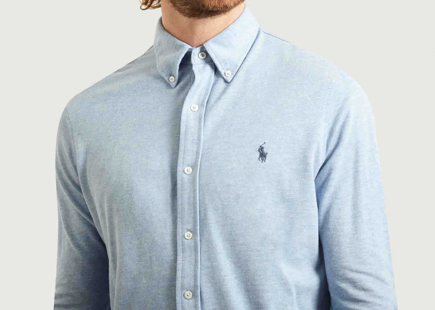 Chemise Siglée En Piqué De Coton Polo Ralph Lauren