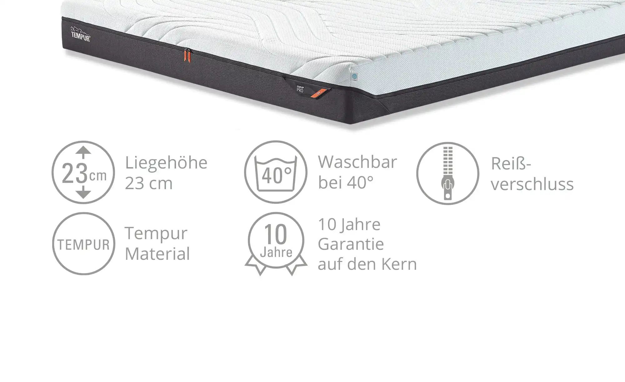 TEMPUR Viscoschaummatratze Firm Pro CoolQuilt