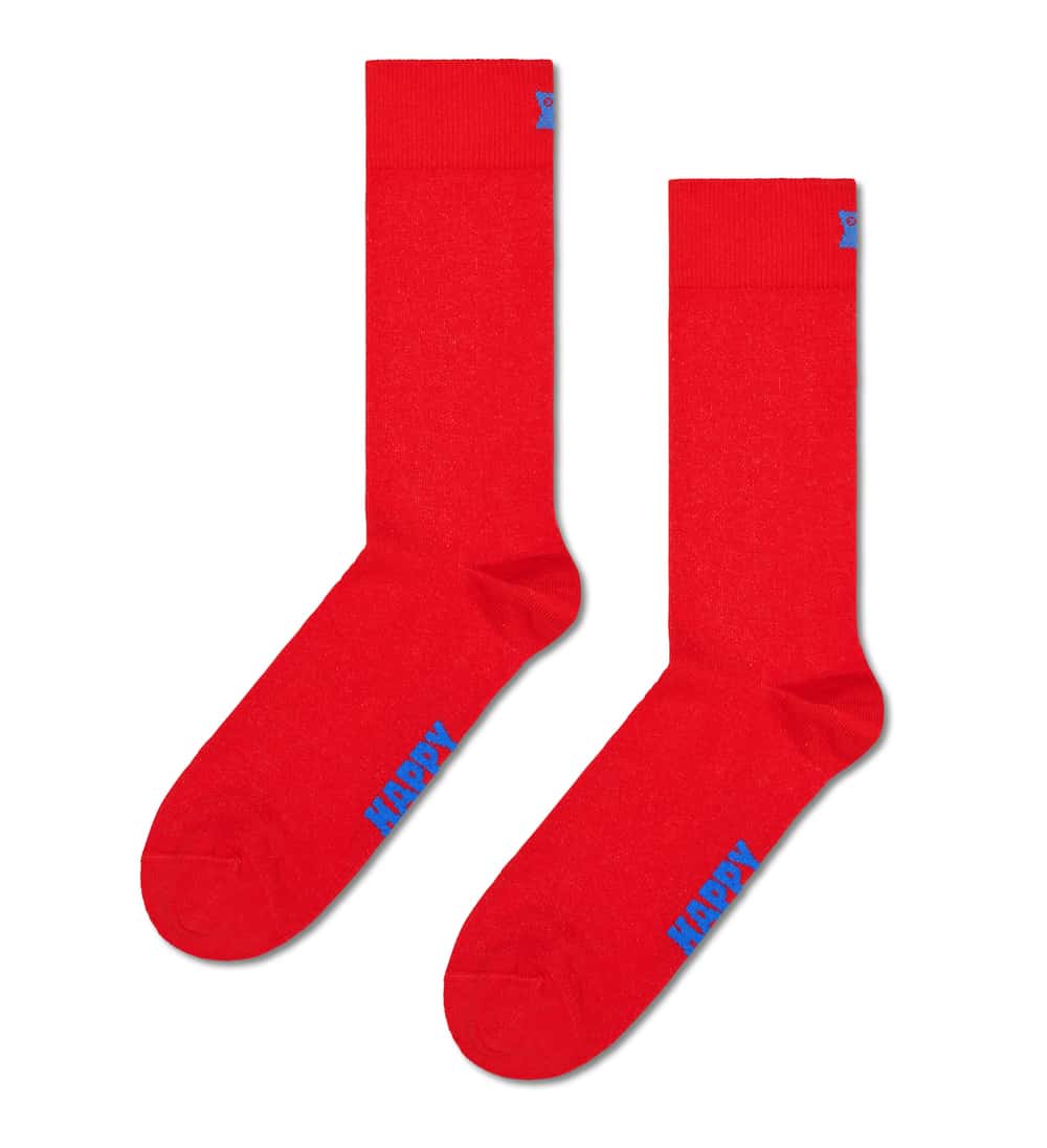 Happy Socks Solid Sock Socken in Rot