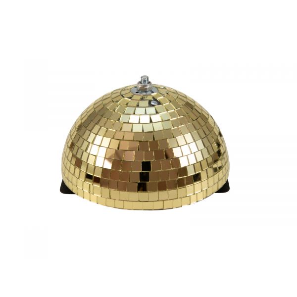 Eurolite Half Mirror Ball 20cm Gold Motorized