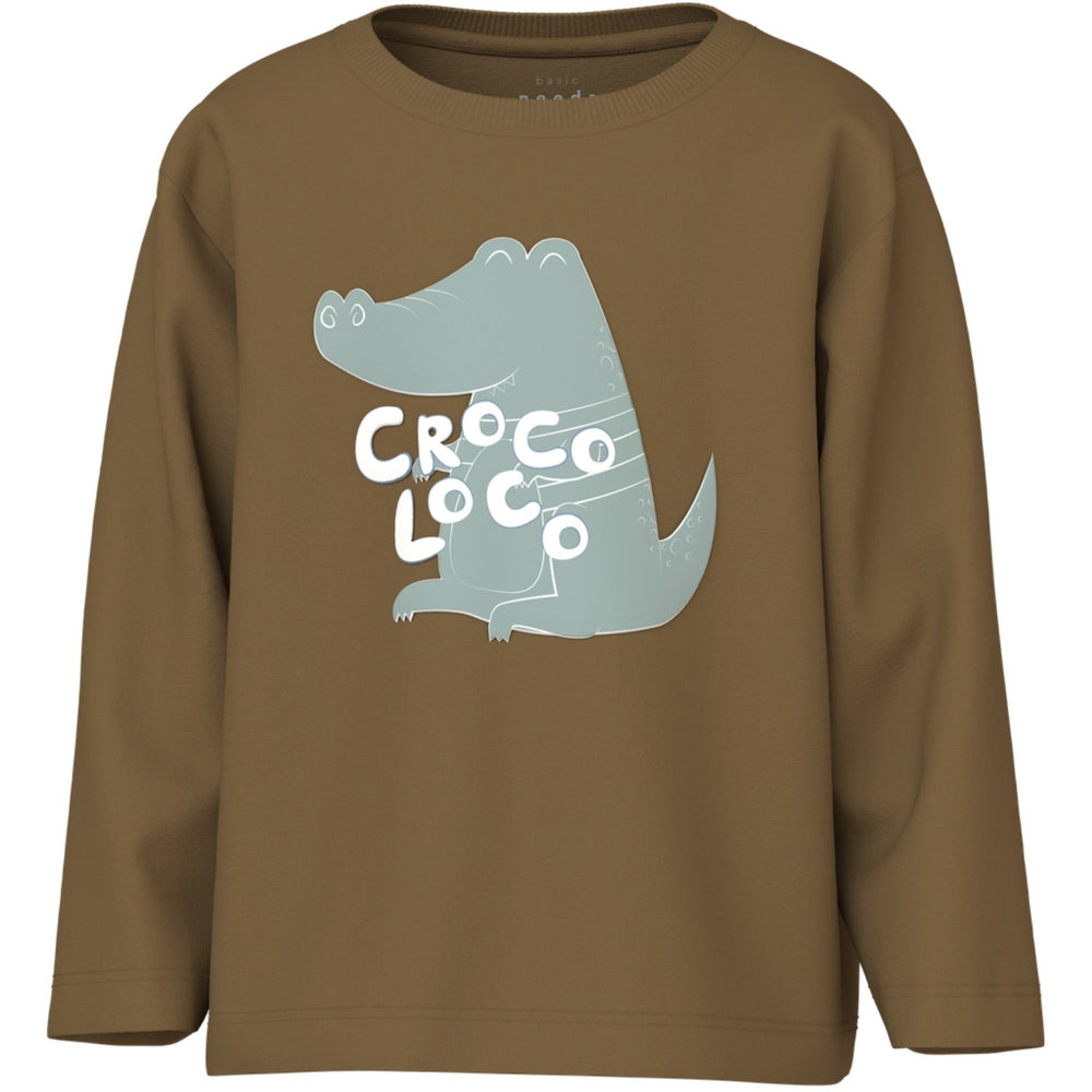 Køb Name It Dull Gold Croco Loco Nmmvagno Ls Loose Top