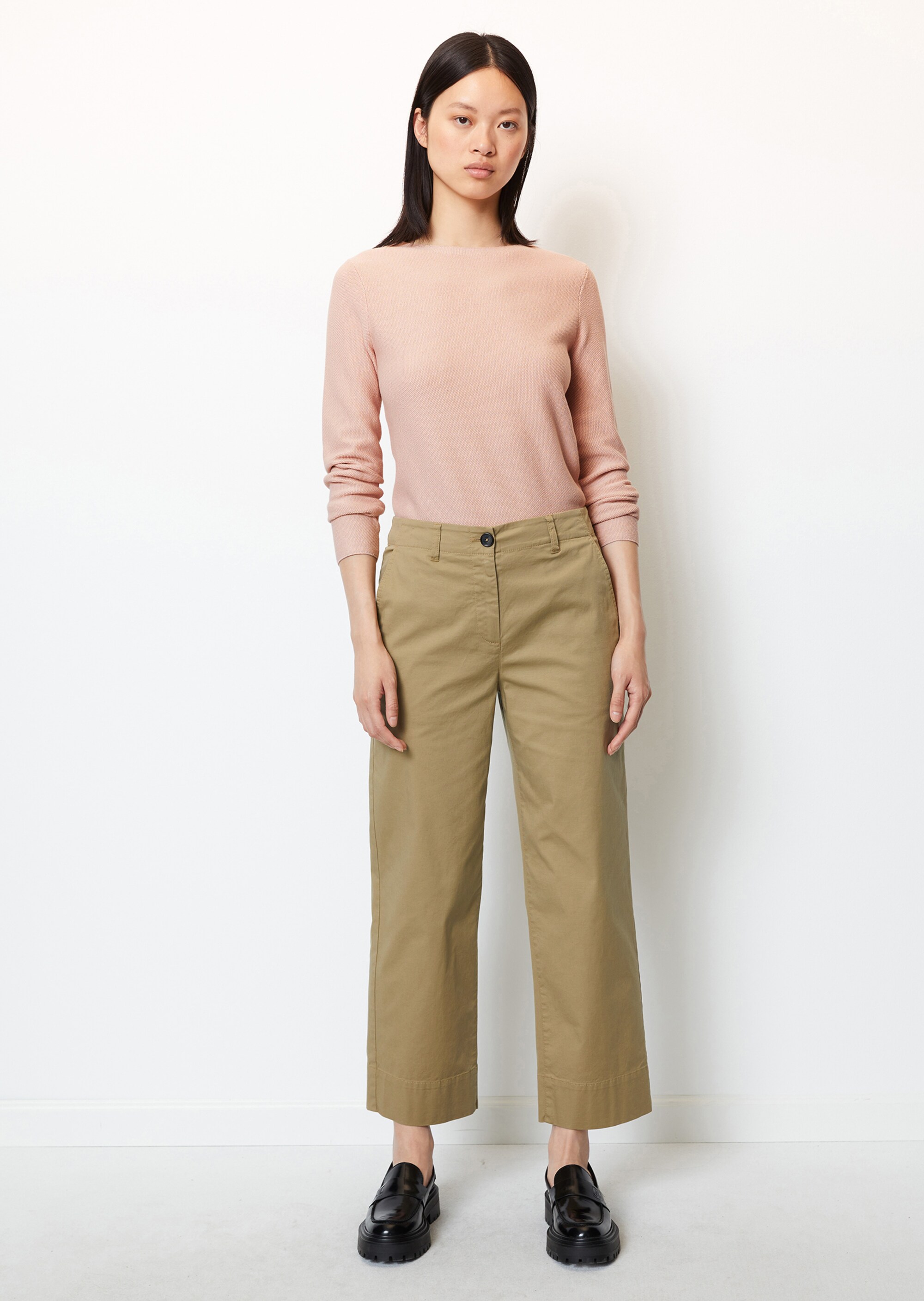 Pullover mit Reiskorn-Struktur aus softem Organic Cotton