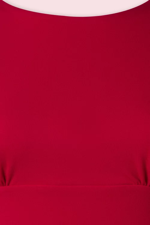 Vintage Chic for Topvintage Laurie pencil jurk in rood