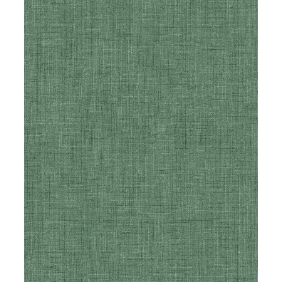 Dutch Wallcoverings Vliesbehang Arcadia uni solena - donkergroen - 10,05m x 53cm