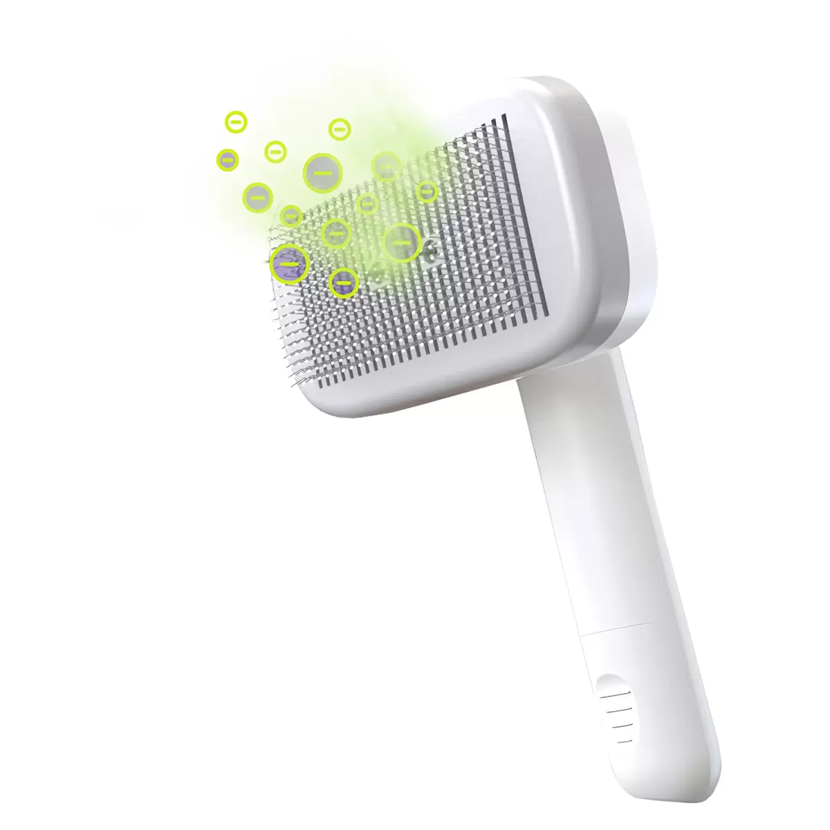 Tierhaarbürste PiddiPet IonBrush Ionen grau,weiss
