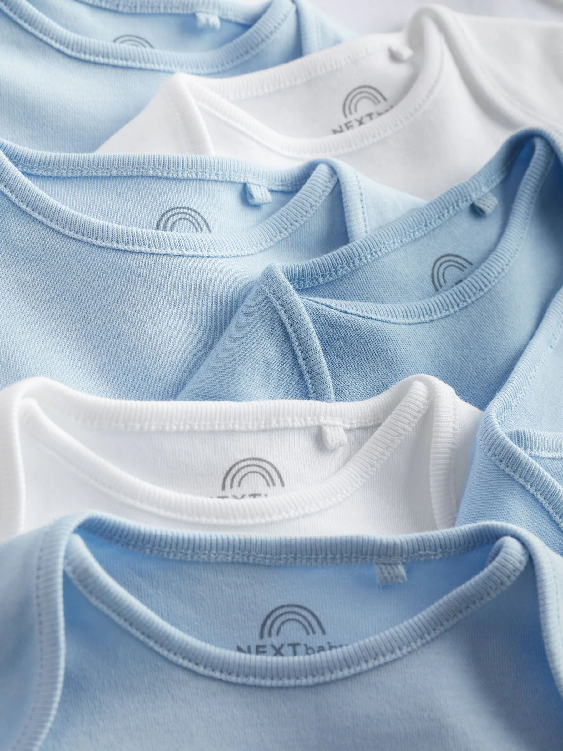 Blauw - Effen babyrompertjes