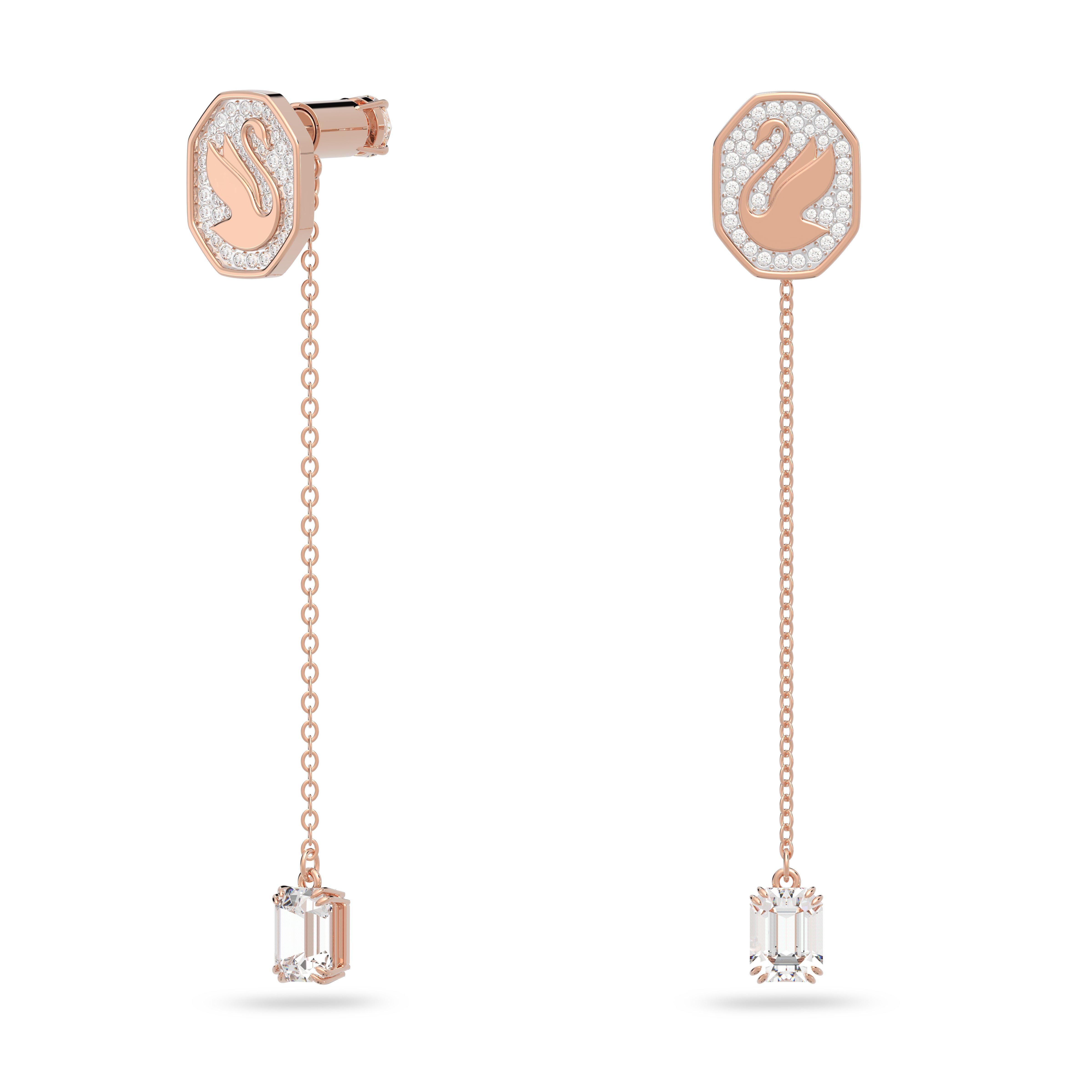 Swarovski Swan Drop Earrings