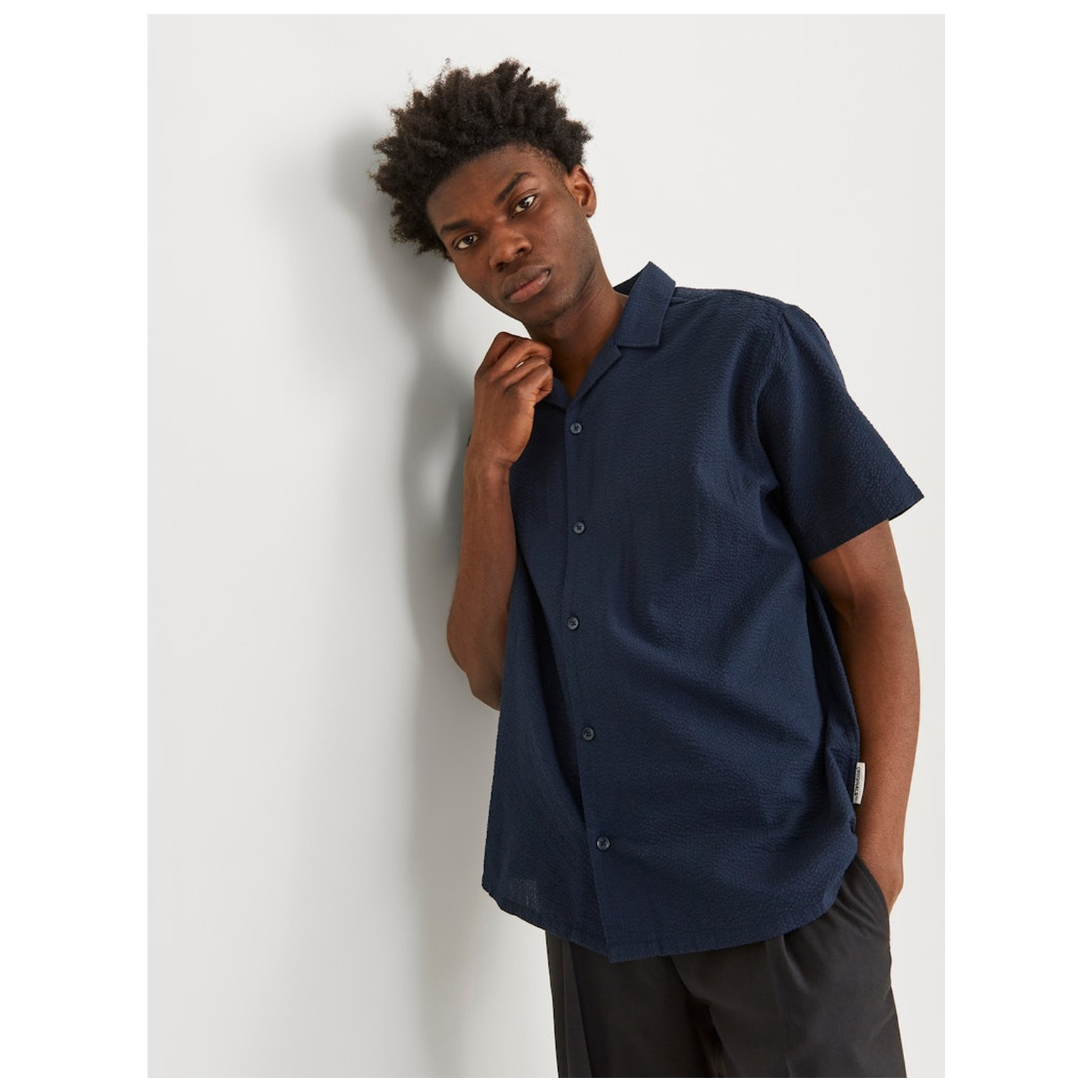 Jack & Jones JOREASTER PALMA SEERSUCKER SHI