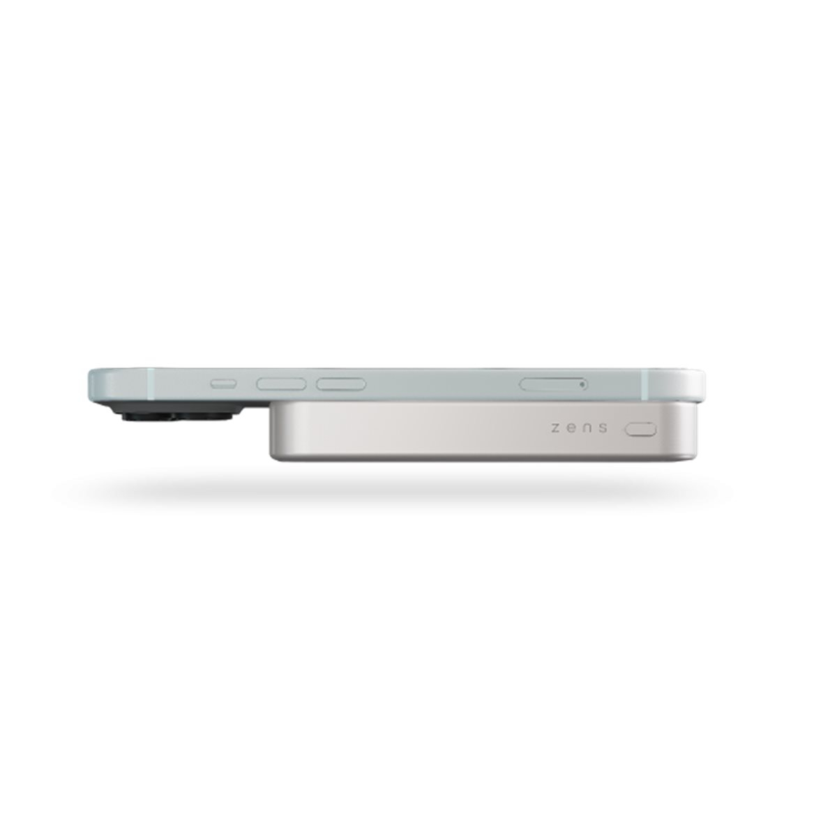 (15W) 10000mAh Alu Pro 1 Slim Powerbank USB C Ladegerät MagSafe Qi2 Wireless Charger PD (ZEPP10W/00) - Weiss