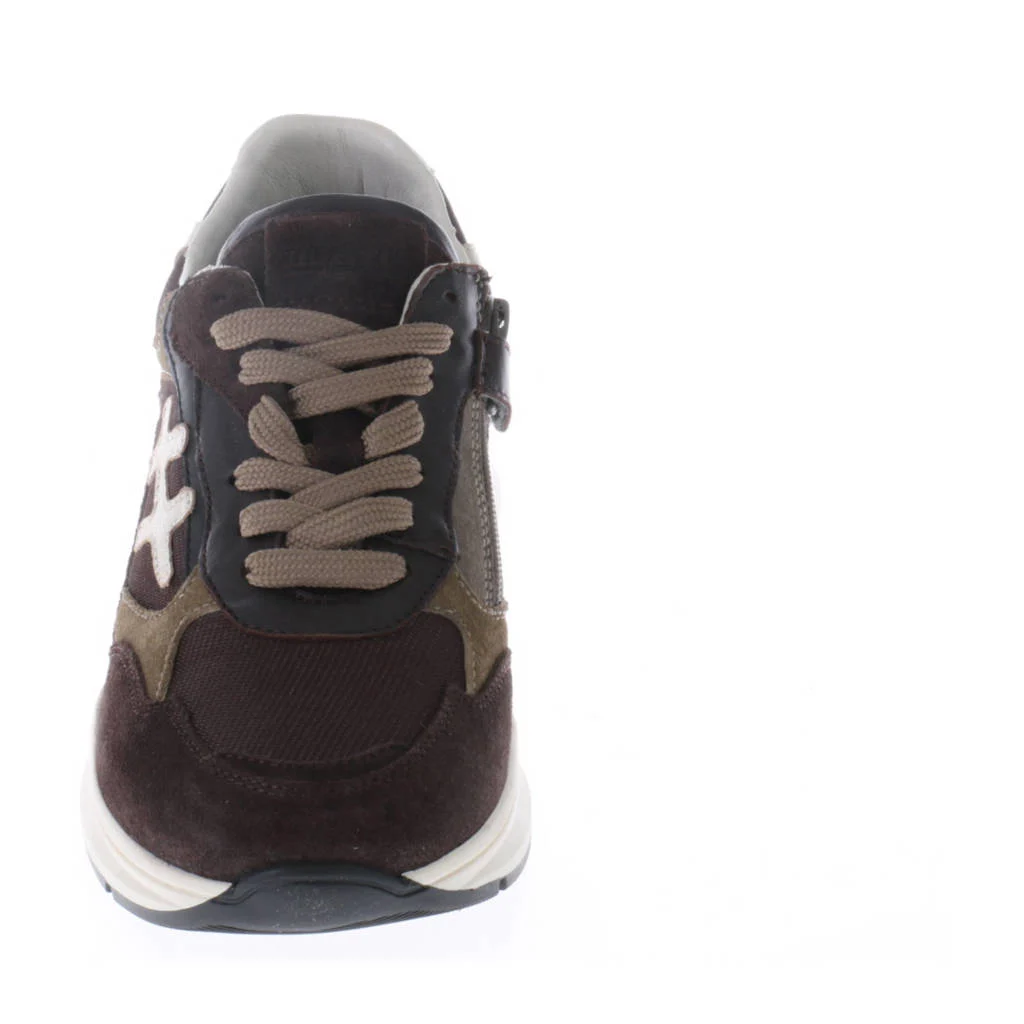 Hip suède sneakers donkerbruin