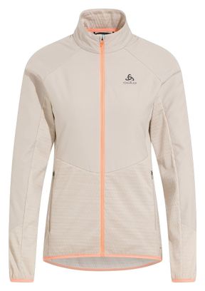 Veste Hybride Femme Odlo Run Easy Warm Beige