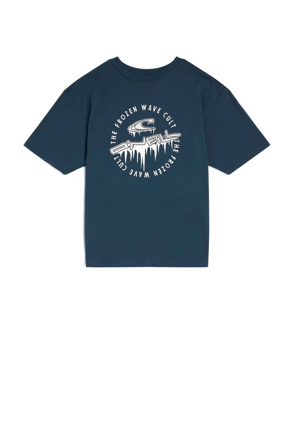 O'Neill T-shirt met printopdruk staalblauw