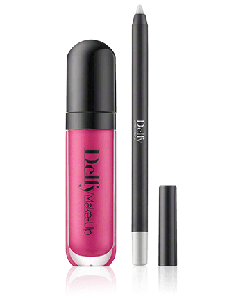 Delfy Cosmetics 3D Volume Lip Gloss with Lip Line Perfector Gerber Daisy 7ml