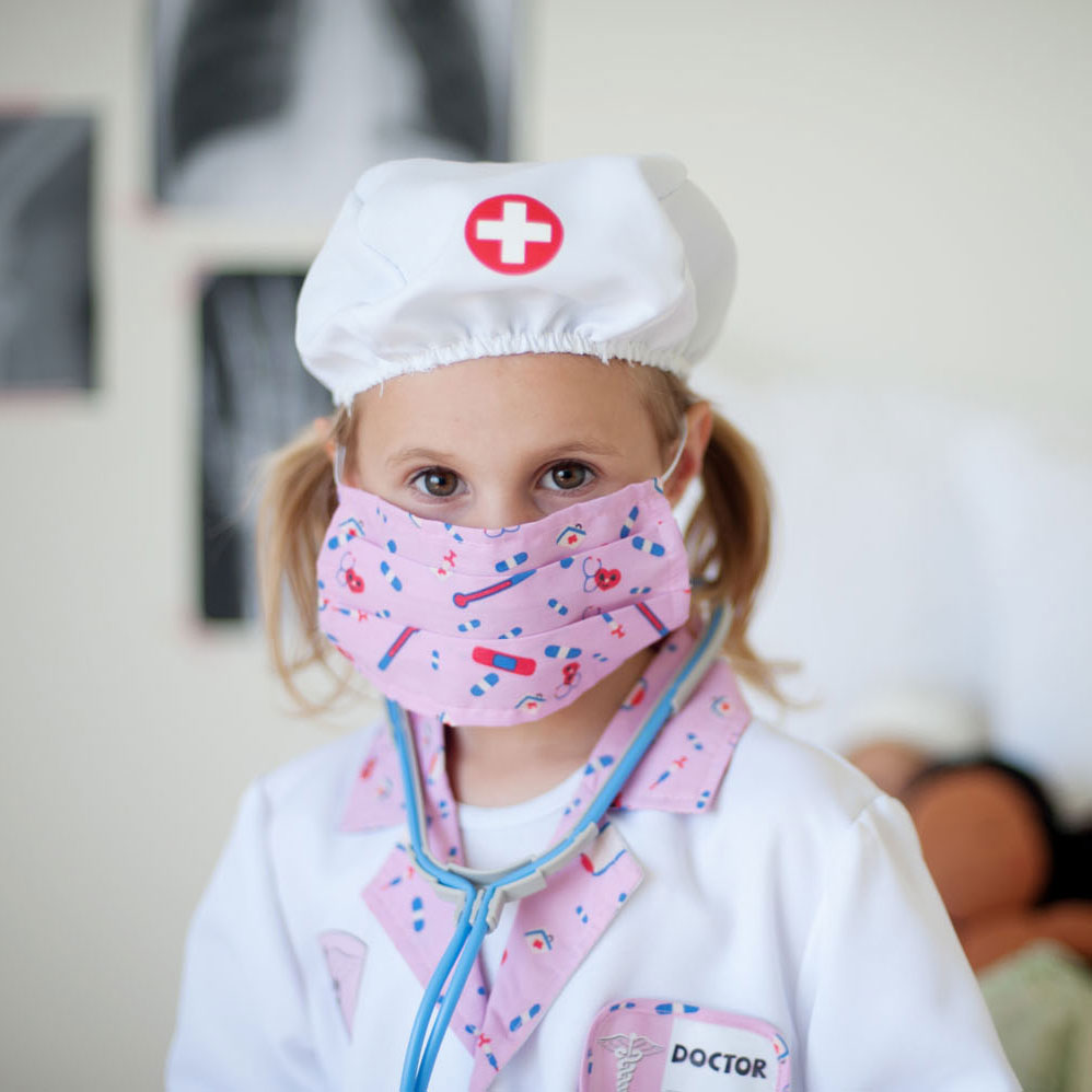 Verkleedset DokterRoze met Accessoires, 5-6 jaar