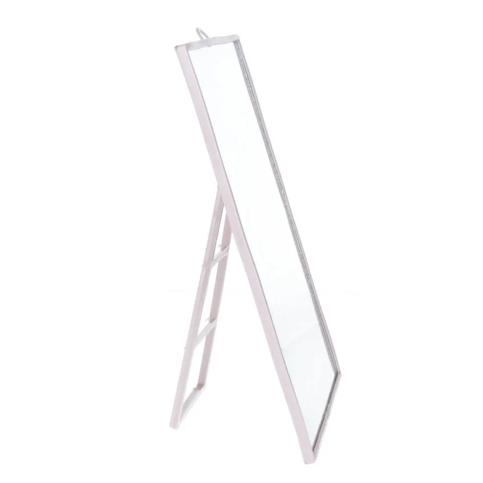 Tendance make-up spiegel - taupe - kunststof - 23 x 17 cm