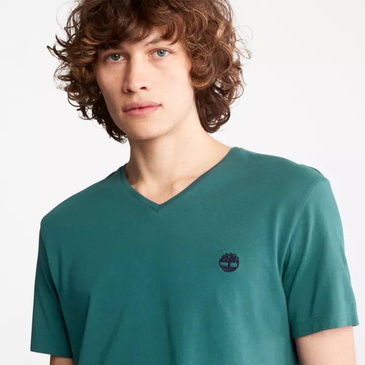 T-shirt Dunstan River pour homme en bleu sarcelle
