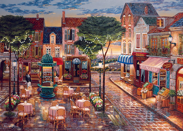 Paris malt Puslespill 1000 brikker, Ravensburger