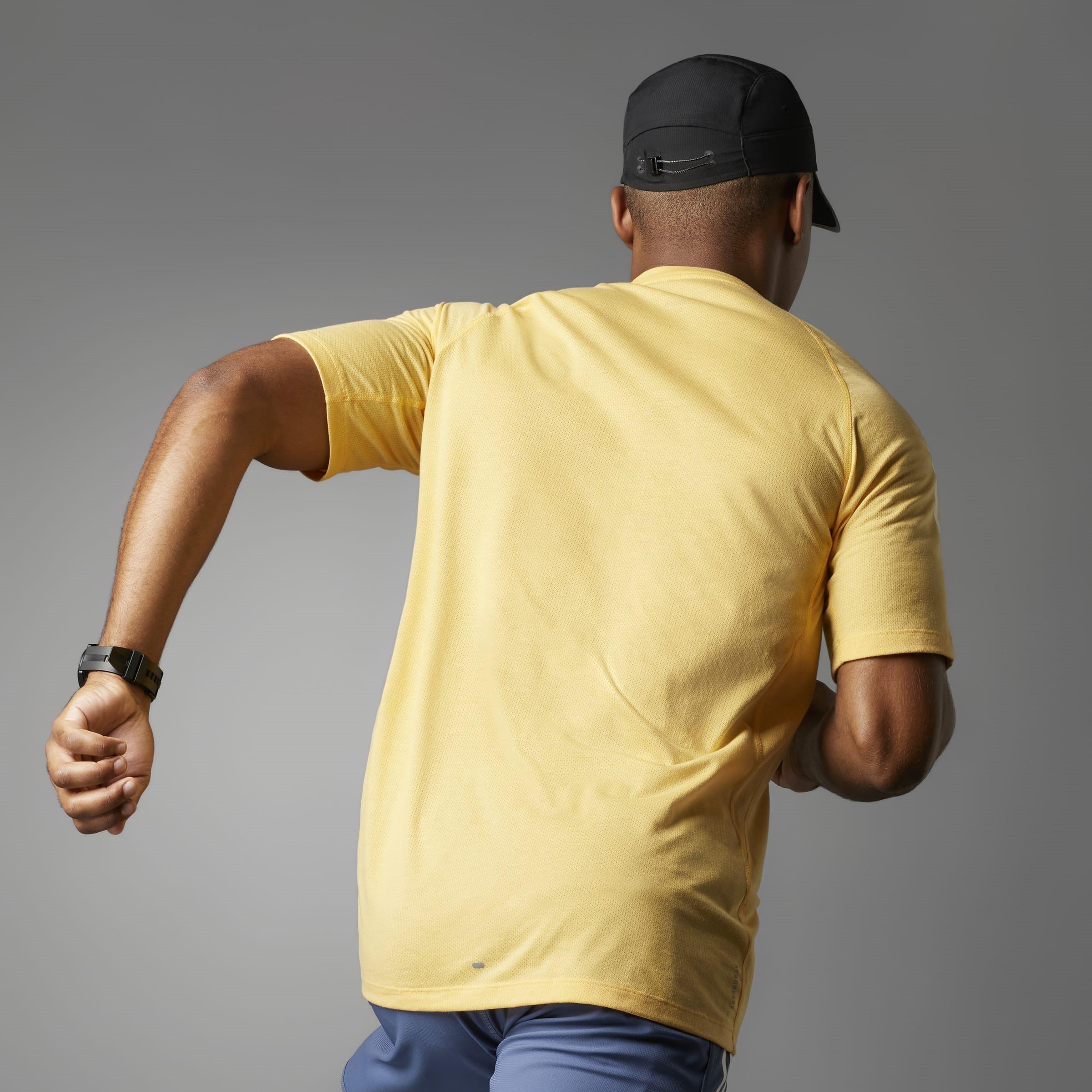 adidas Own the Run 3 Stripes T Shirt Mens